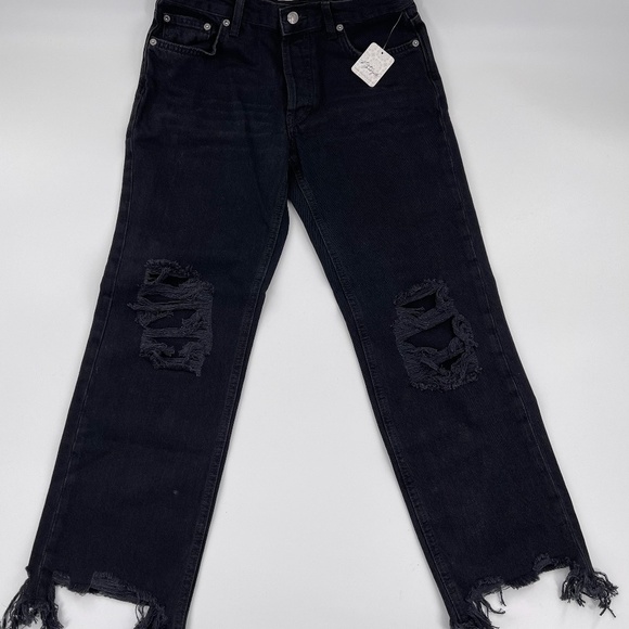 Free People Denim - 𝅺MAGGIE Mid-Rise Straight-Leg Jeans